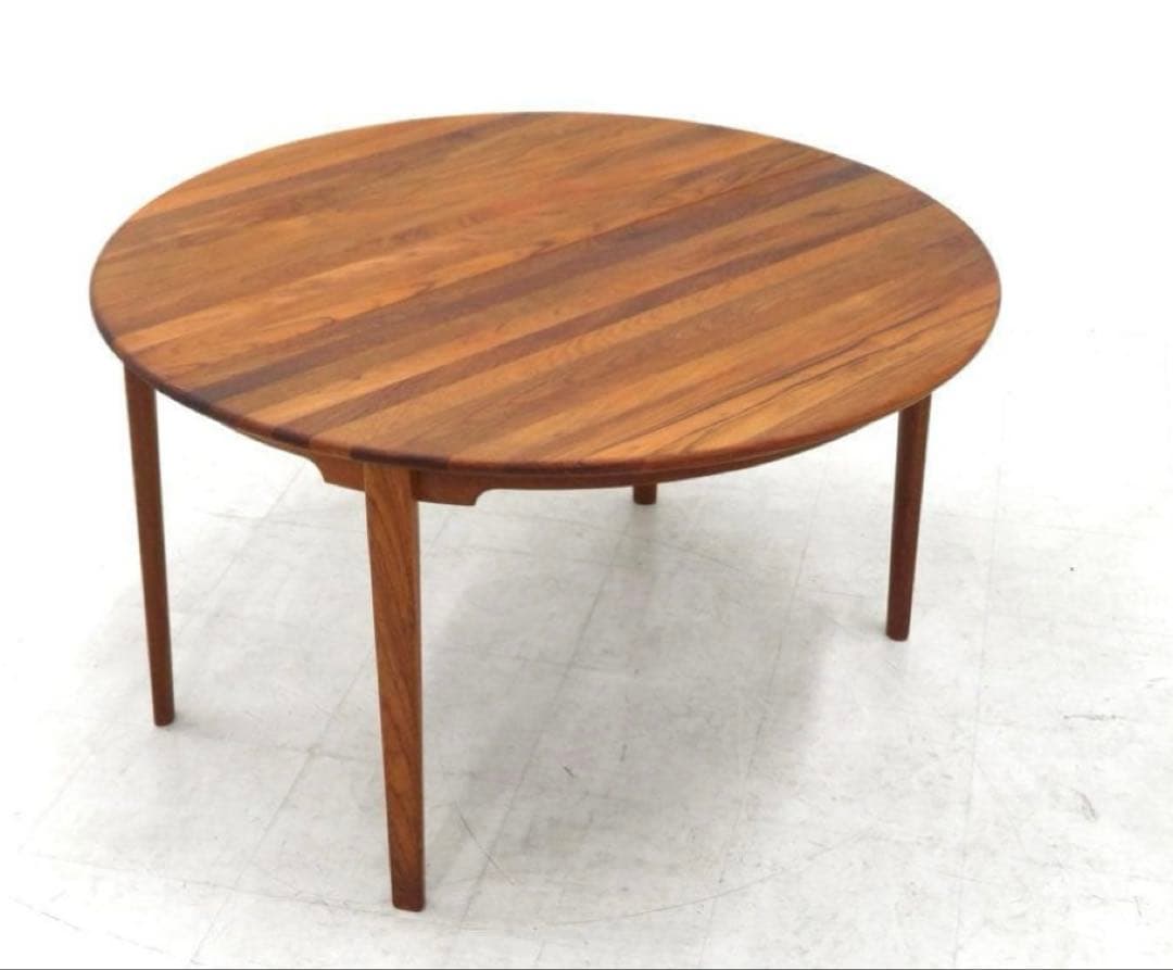 カンディハウス チーク材 無垢　伸長式ダイニングテーブル