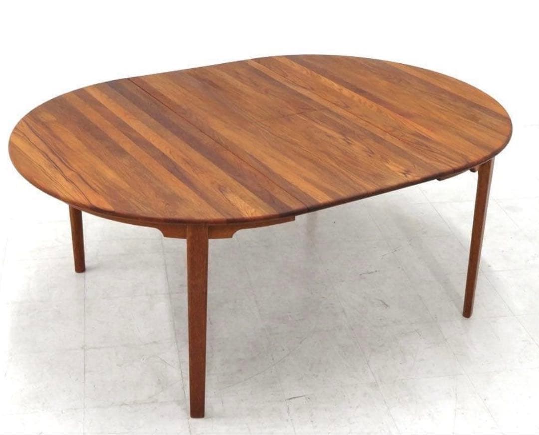 カンディハウス チーク材 無垢　伸長式ダイニングテーブル