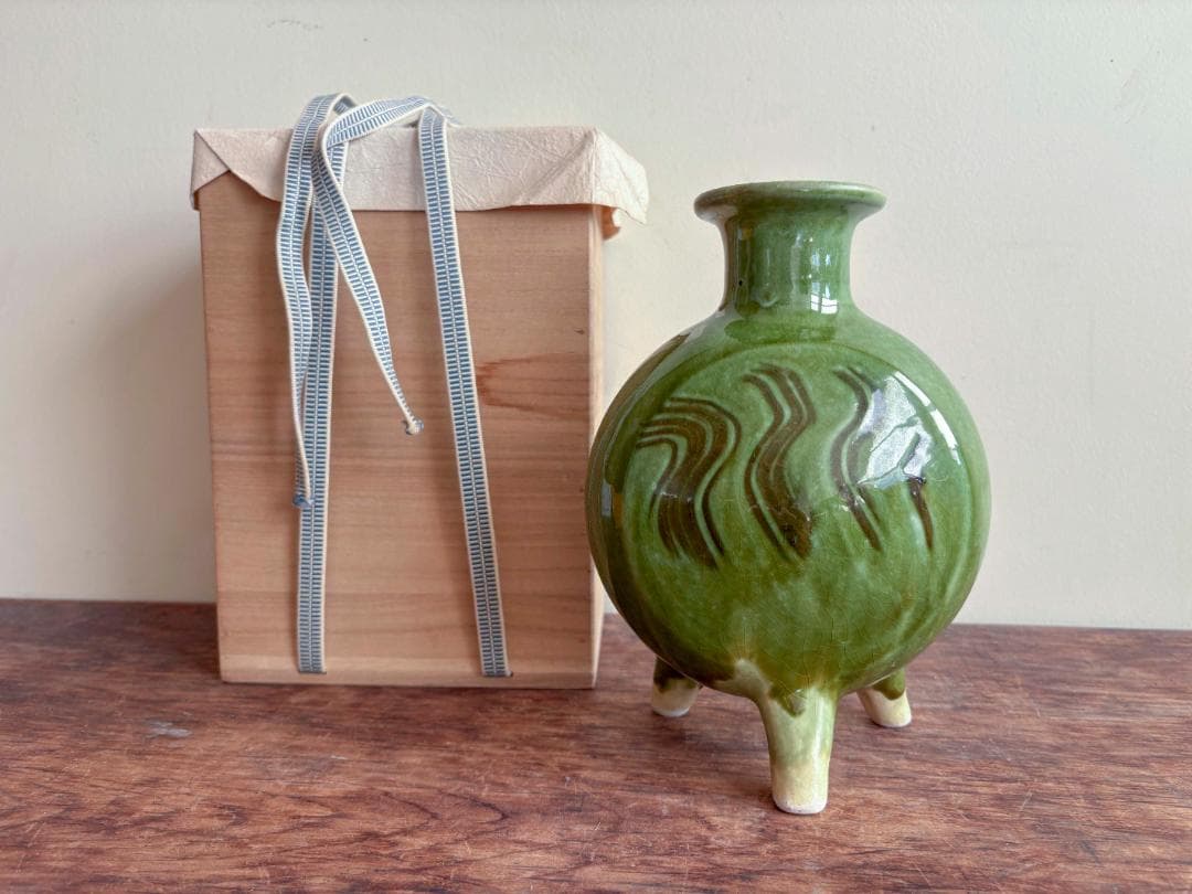 BK304 江戸期 肥前焼 古伊万里 大明成化年製 牡丹鳳凰角切刺身鉢 37