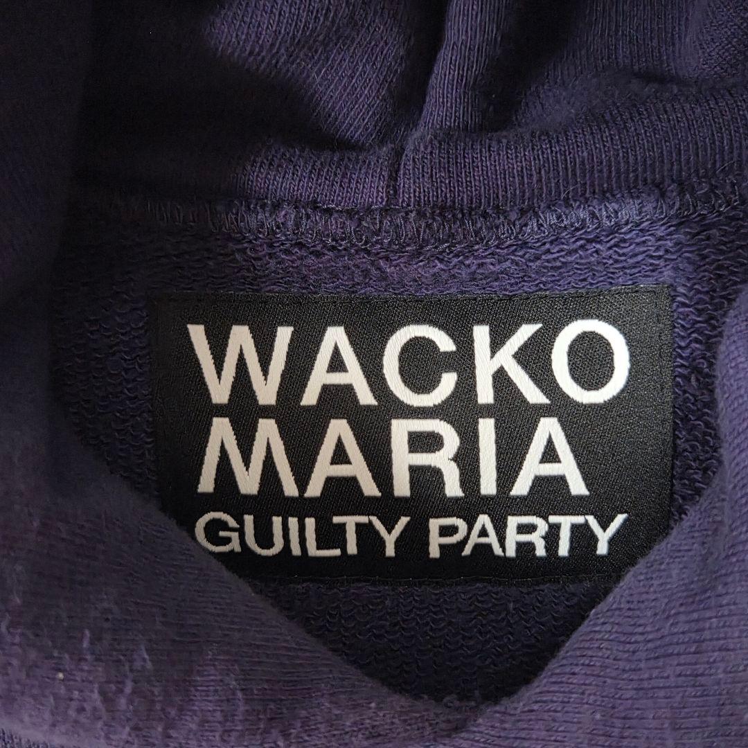 【希少L】ワコマリア パーカー ロゴ刺繍 バックプリント ヘビーウェイト生地