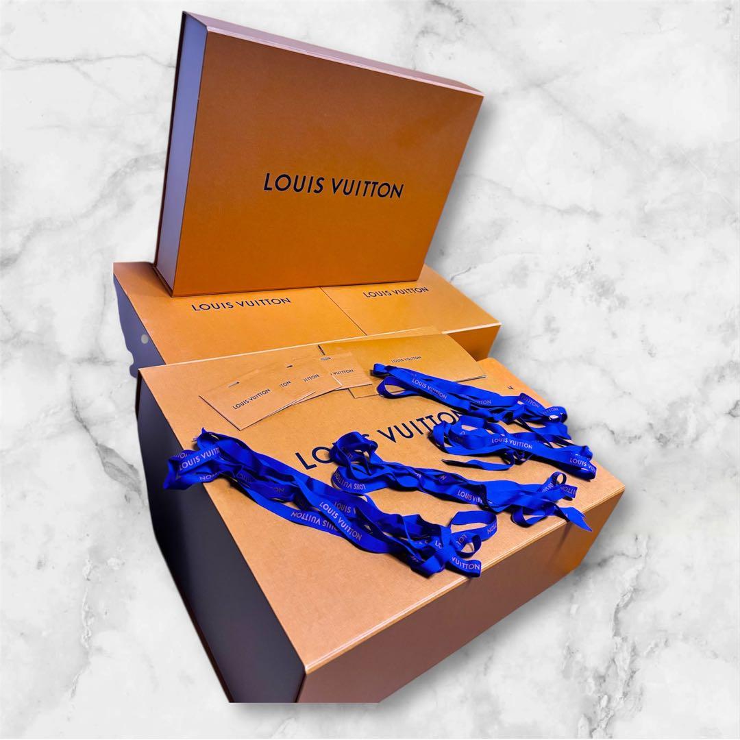 ルイヴィトン 空箱 5種 9点 リボン4つ メッセージカード 紙袋3点