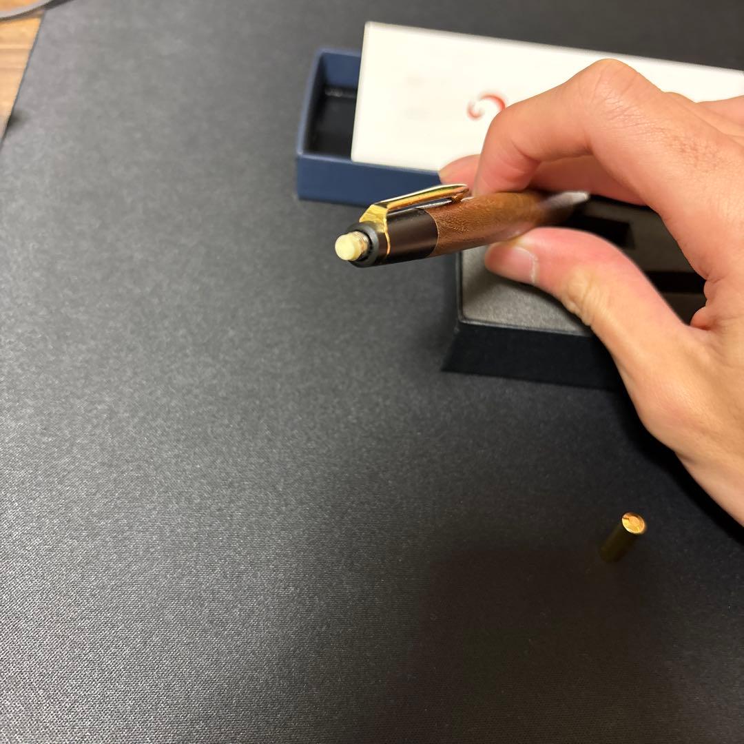 野原工芸 旧型可動式　木製シャープペンシル　欅