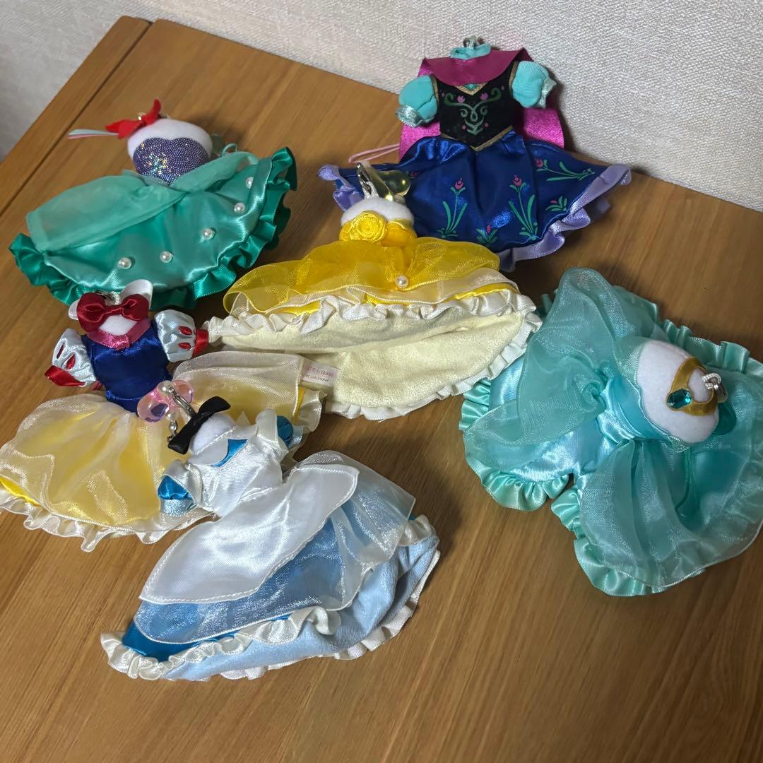 ディズニープリンセス ドレス付き人形 6体セット