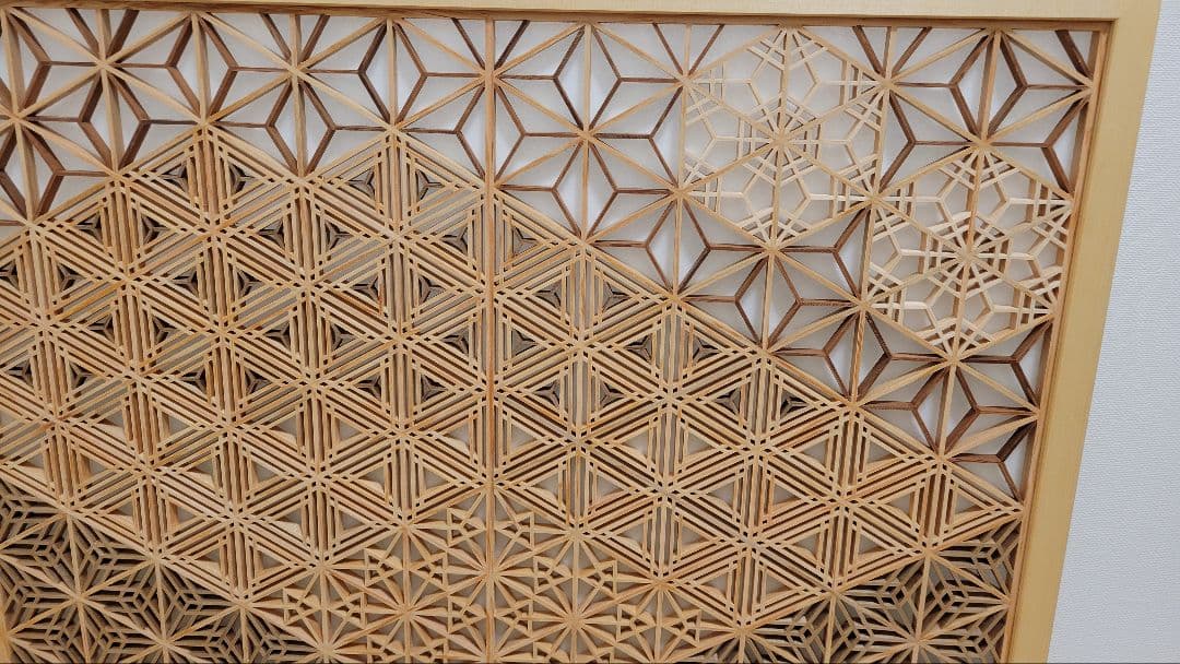 組子細工 組子 衝立 パーテーション 富士 - メルカリ