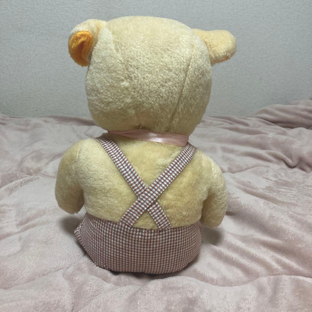 昭和レトロ ヴィンテージ メーカー名不明 クマ おがくず ぬいぐるみ 中古品