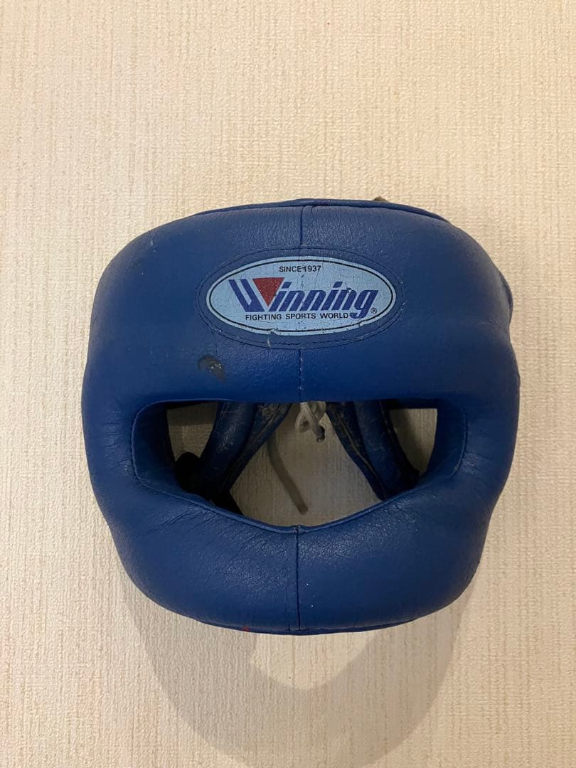 Winning ボクシング ヘッドギア 青