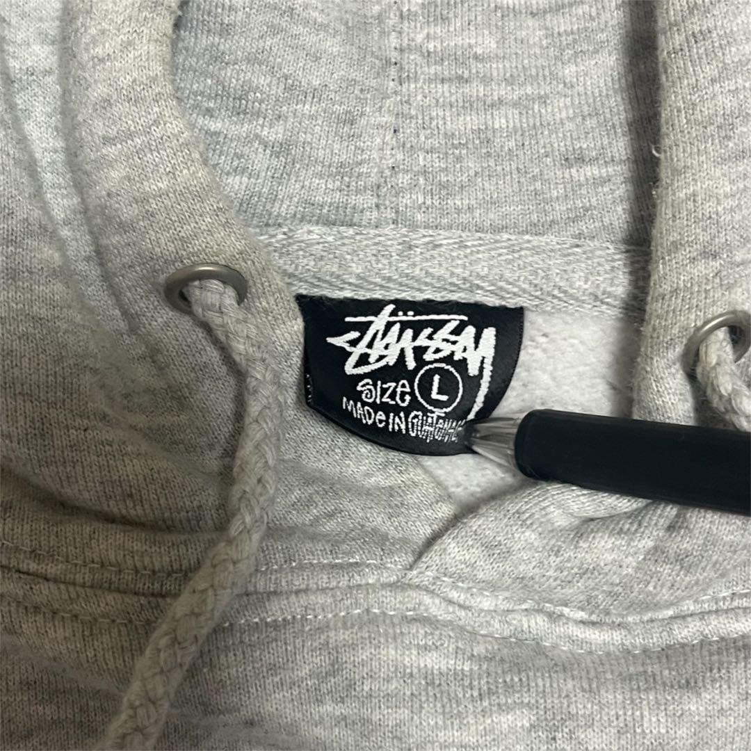 Stüssy 8ボール バックプリント グレー パーカー 定番