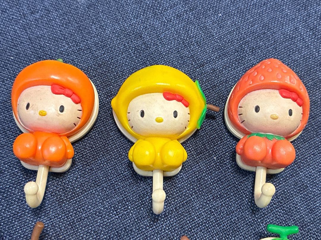 ハローキティ フルーツマグネットフック 6個セット なっちゃん 平成レトロ