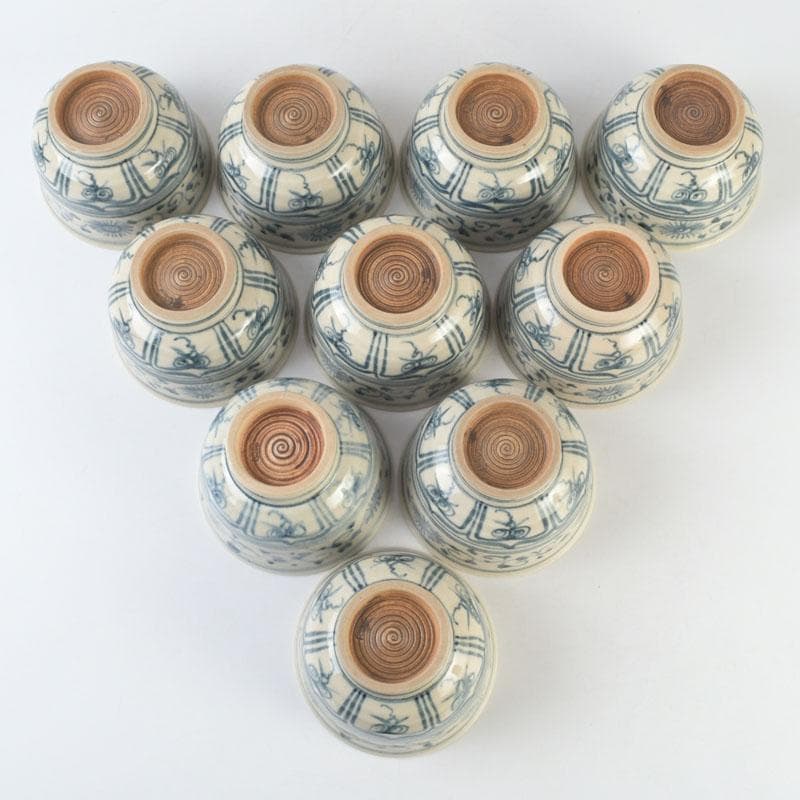 茶道具 加藤連瓶造 安南写 数茶碗 十客 共箱 V 9730A - メルカリ