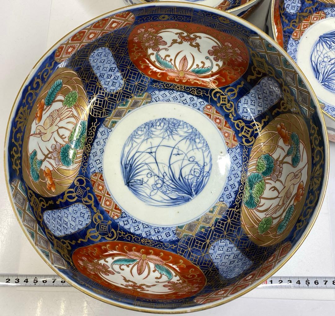 古伊万里 上手三ツ鉢 木箱付 東Y7-0217④トヒチサ