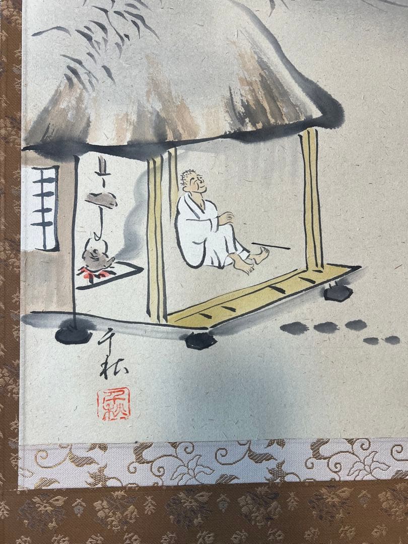 掛軸 松尾芭蕉の句『旅の四季』小栗千秋筆 紙本 掛け軸！共箱！ - メルカリ