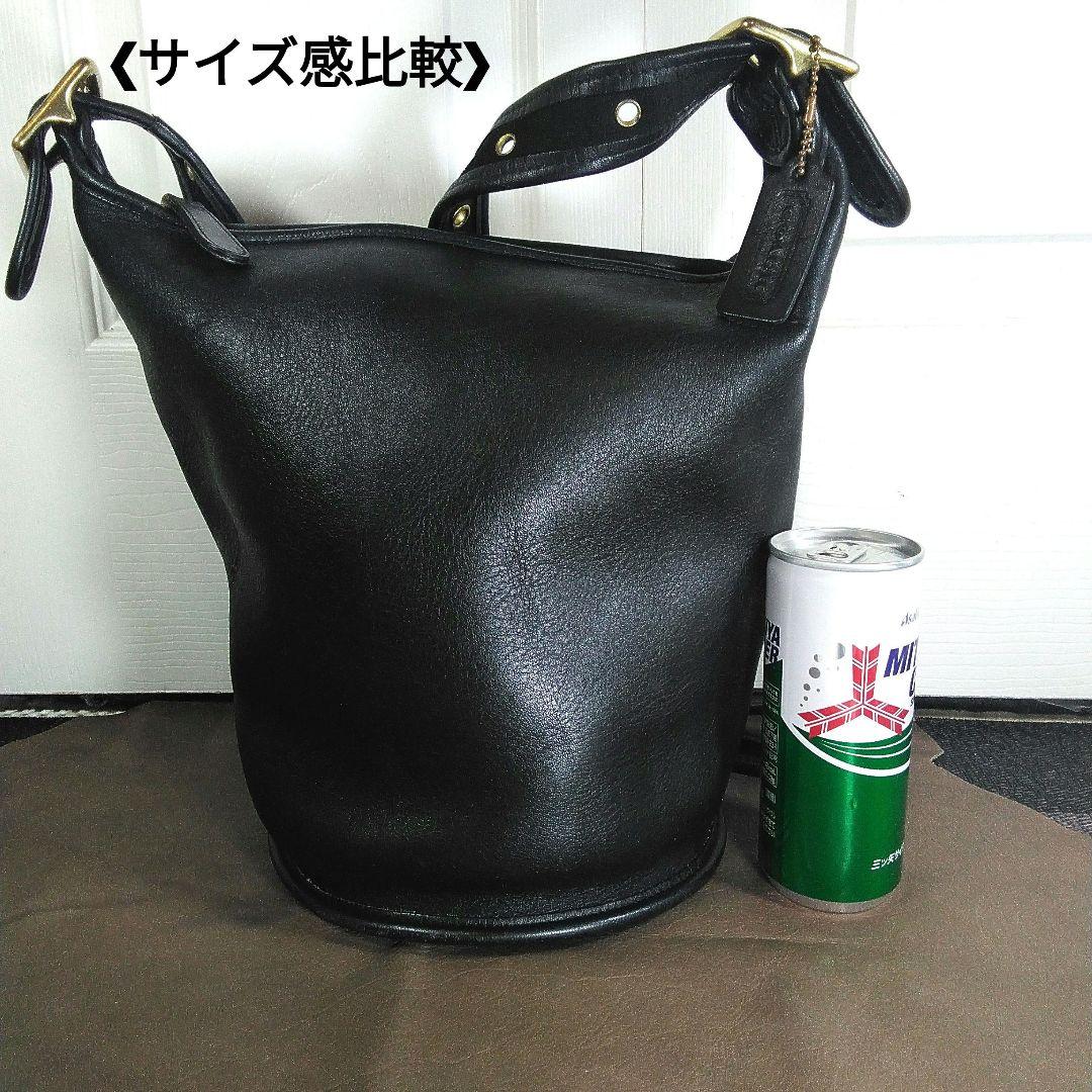 ❮USA製❯オールドCOACHレザーバケット型ショルダーバッグ