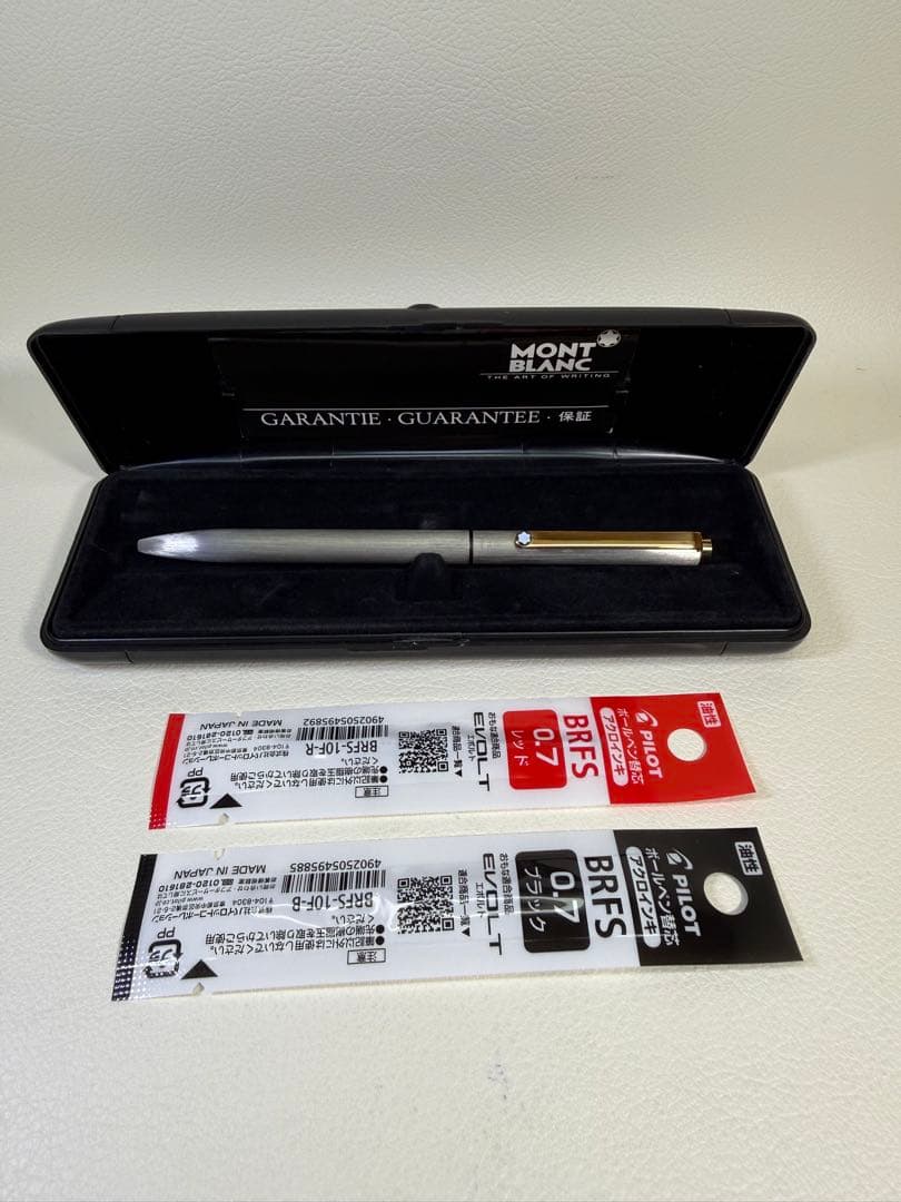 【極美品】モンブラン Sライン 2色ボールペン MONTBLANC】モンブラン Sライン マルチカラー 2色 節約 ボールペン