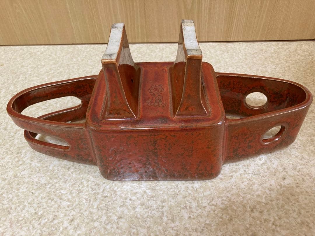 瓷器  置物　アンティーク　铭刻有り