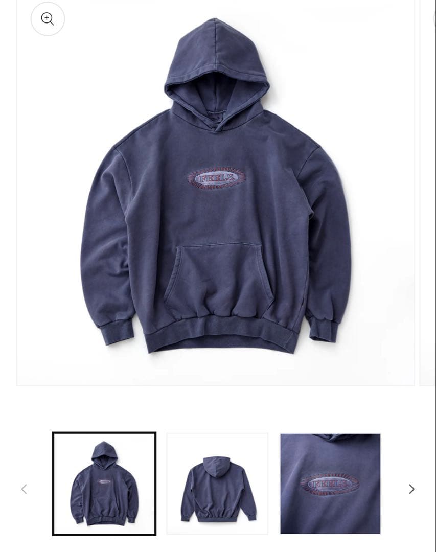 FEELS. PIGMENT DYE HOODIE sサイズ