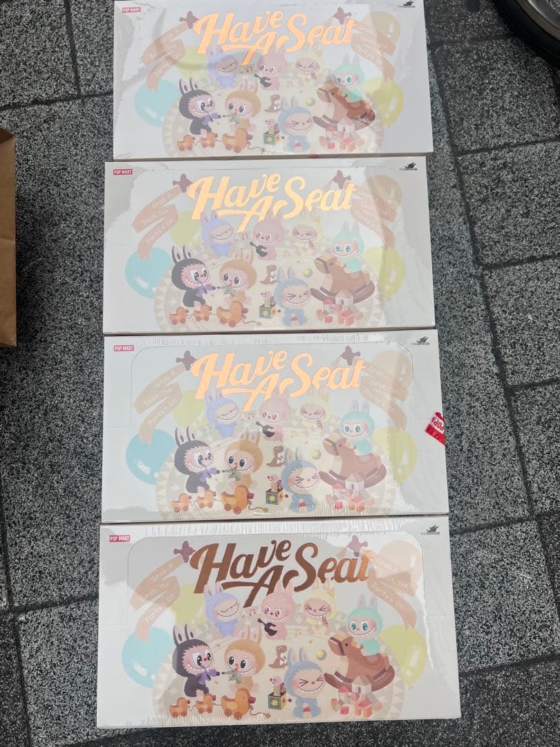 LABUBU THE MONSTER Have A Seat ぬいぐるみ 4箱 LABUBU THE MONSTERS Have A Seatぬいぐるみ開封済み POP MART LABUBU