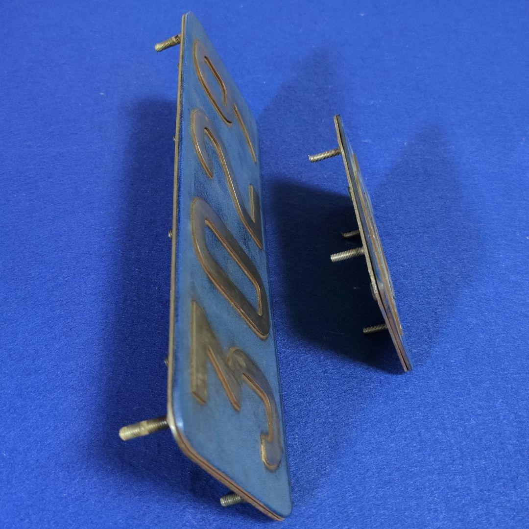 鉄道グッズ：鉄道プレート 営団地下鉄 営団3000系車番、Sマーク(実車取外品)