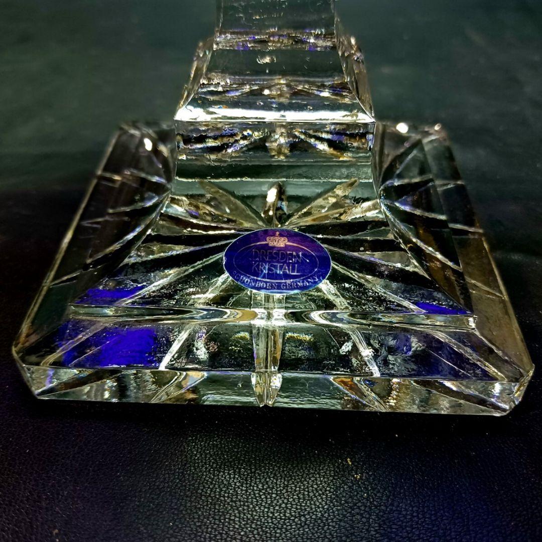 DRESDEN ドレスデン 草花模様 カット コンポート 盛り皿 美術品