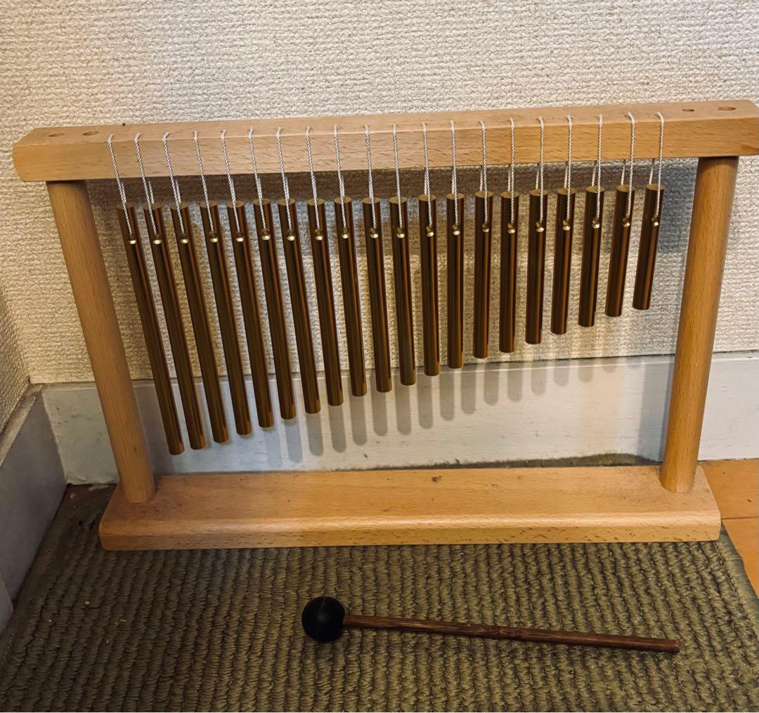 ヒーリングウインドチャイム 16本 鉄筋チューブ木製フレーム ヒーリングウインドチャイム 16本 鉄筋チューブ木製フレーム 楽器