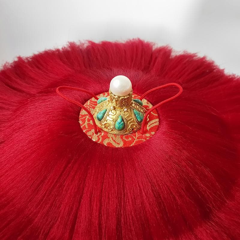 珍】 皇帝冠 中国古美術 真珠貂皮 清朝様式