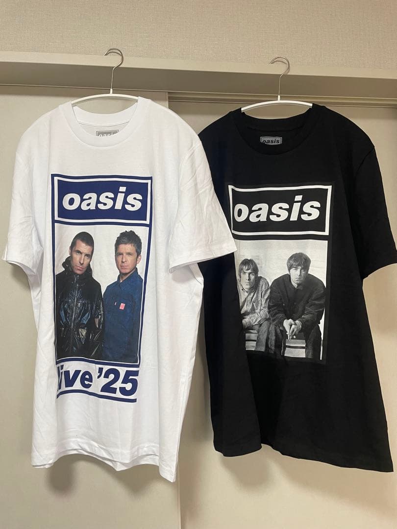 CC様用oasis live '25 シャツ 2セット M(白)、L(黒タグ有) Tシャツ Long Sleeve Live'25 | Oasis Live '25 JAPAN Official Online