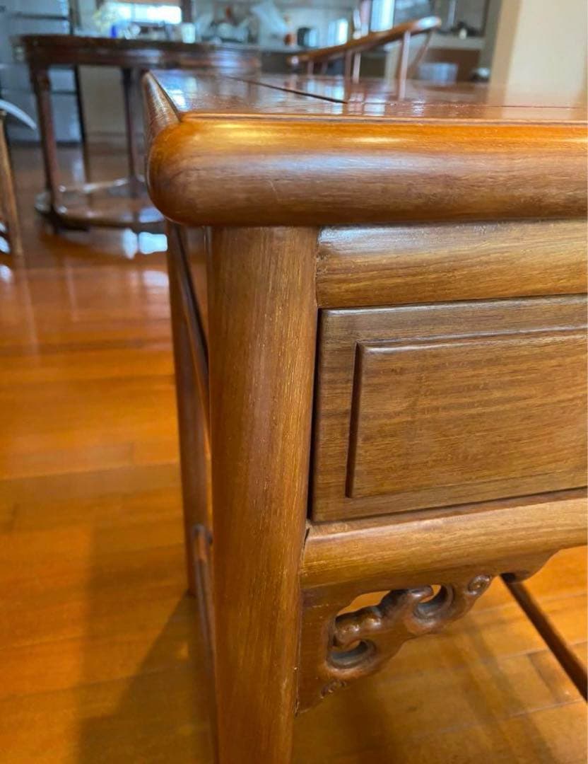 中国アンティーク 無垢材 テーブル 飾り台オブジェ