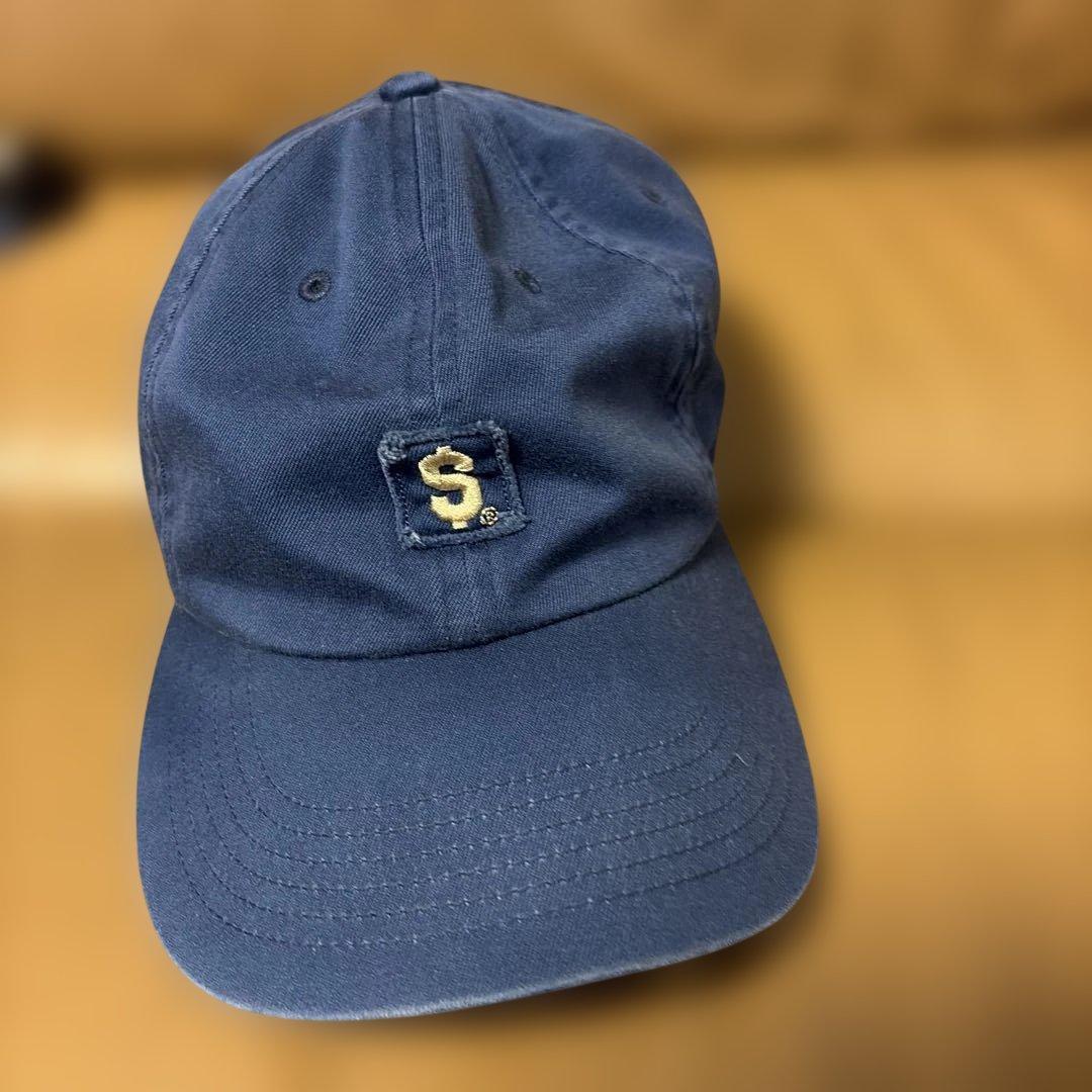SUPREME ネイビー ベースボールキャップ - メルカリ