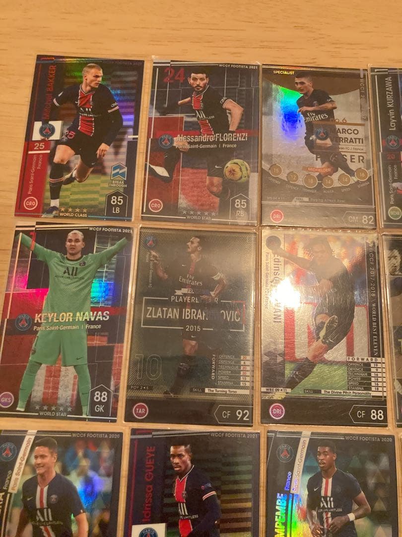 wccf footista PSG 24枚カードセット