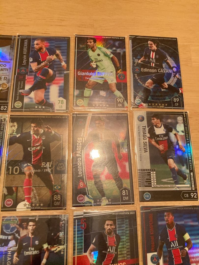 wccf footista PSG 24枚カードセット