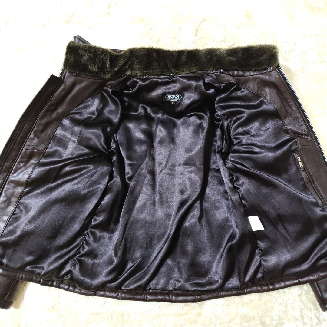 90s 00sエディーバウアー レザー ライダースジャケットTALONジッパー