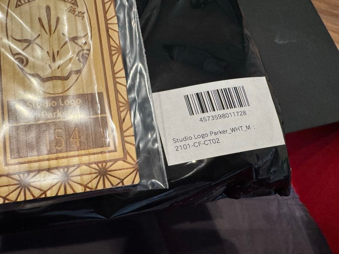 レペゼンフォックス レペゼン地球 スタジオロゴパーカー ホワイト Mサイズ