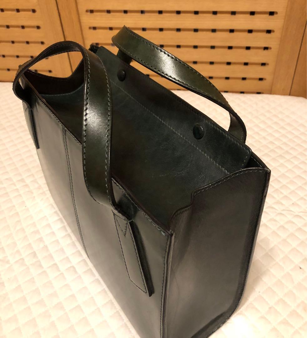 【温泉たまご】✨鞄いたがき✨ルガトー✨トートバッグ✨モスグリーン✨