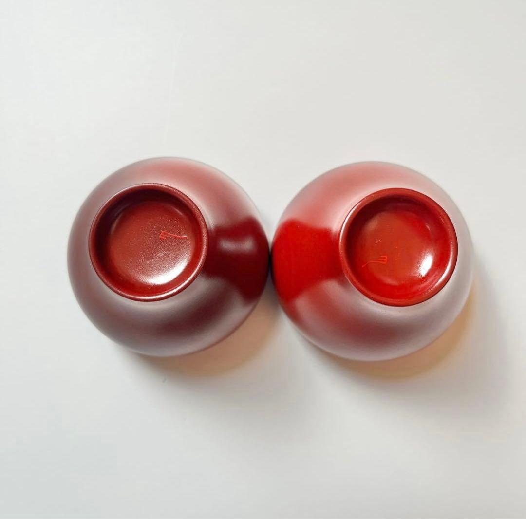 奥の麻衣子　漆　ぐい呑　豆鉢　2個　漆器