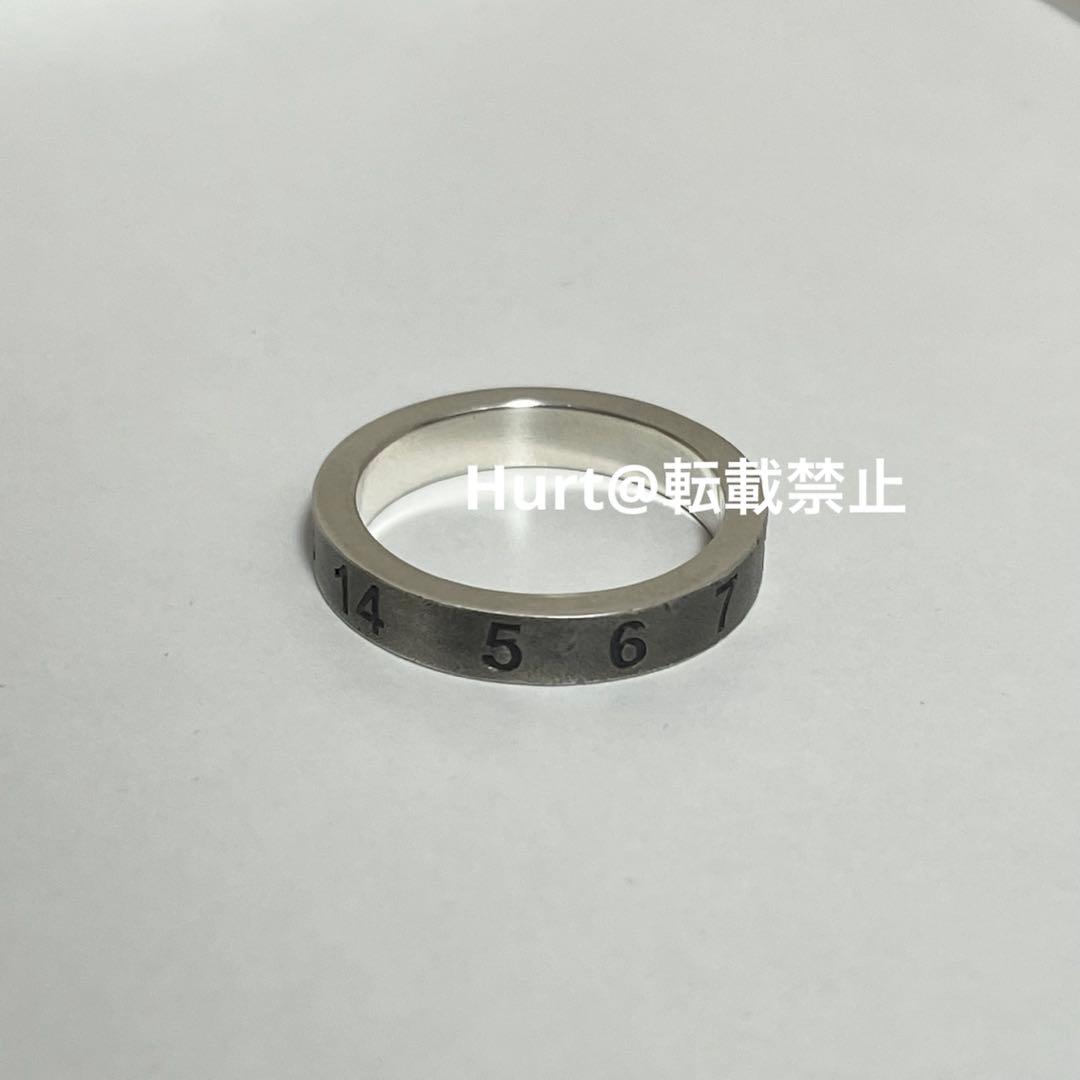 【新品外箱あり】メゾンマルジェラ ナンバリング リング 22号相当 汚し加工