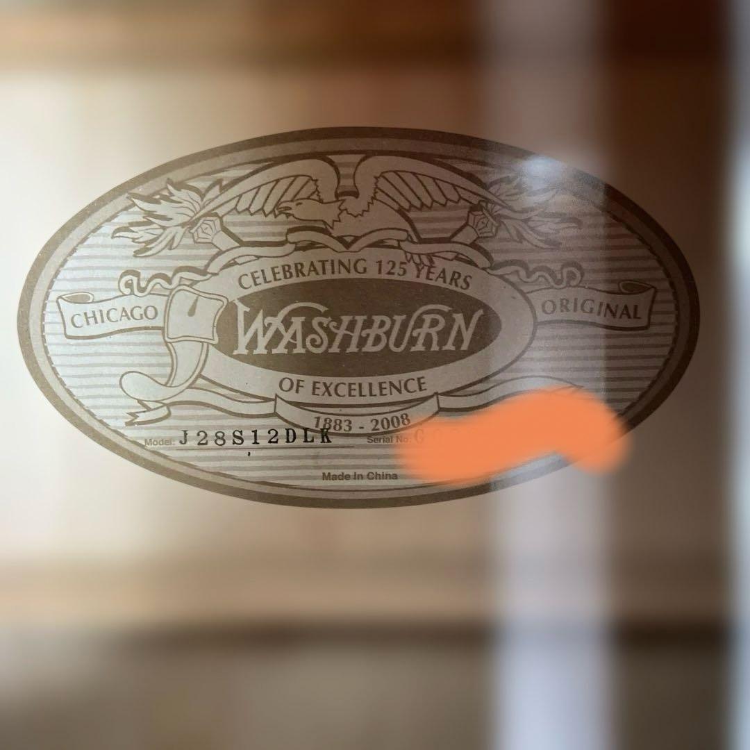 WASHBURN ワッシュバーン J28S12DLK ギター 中古 現状品 - メルカリ