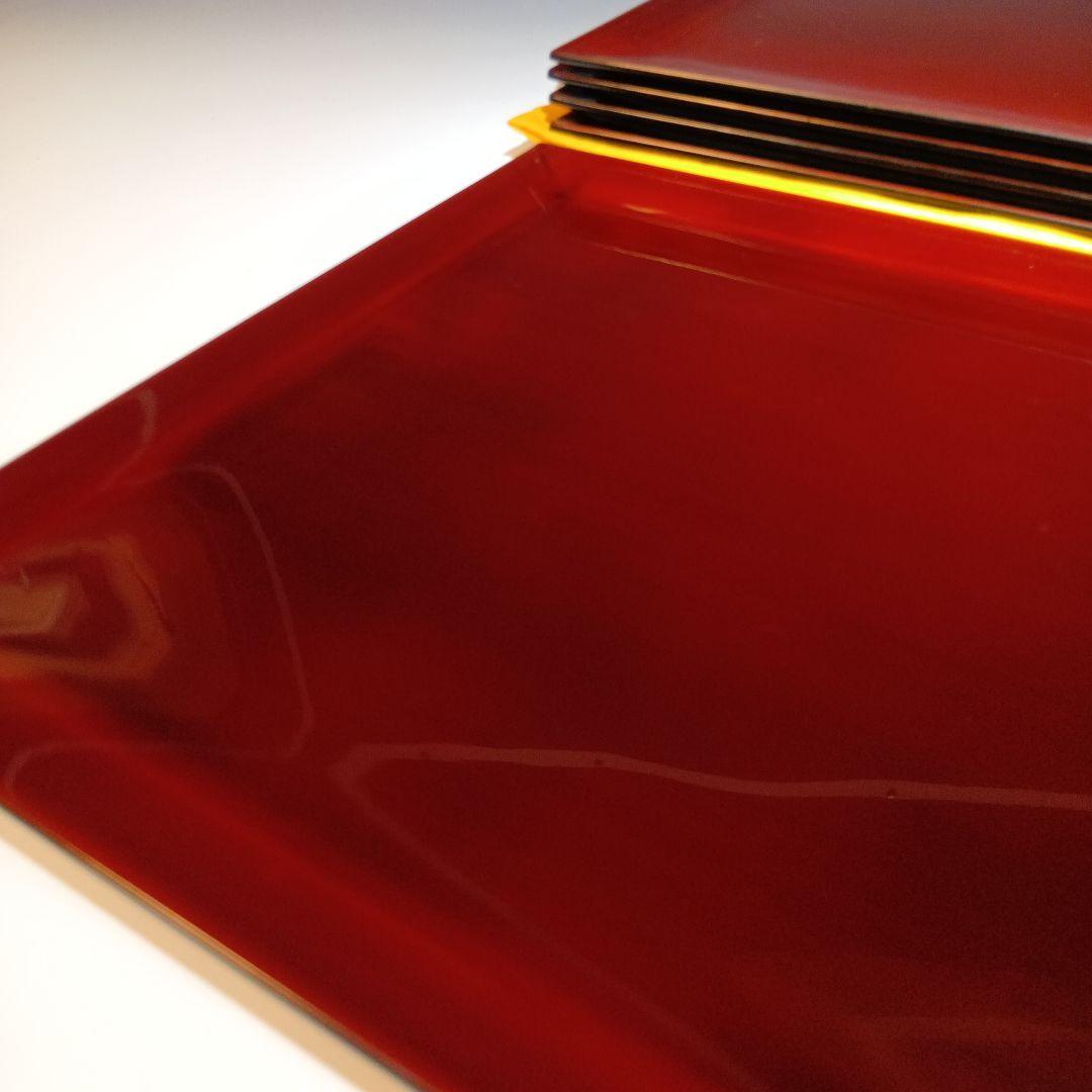 輪島塗 卓上膳5枚 共箱 未使用品 作家物 伝統工芸