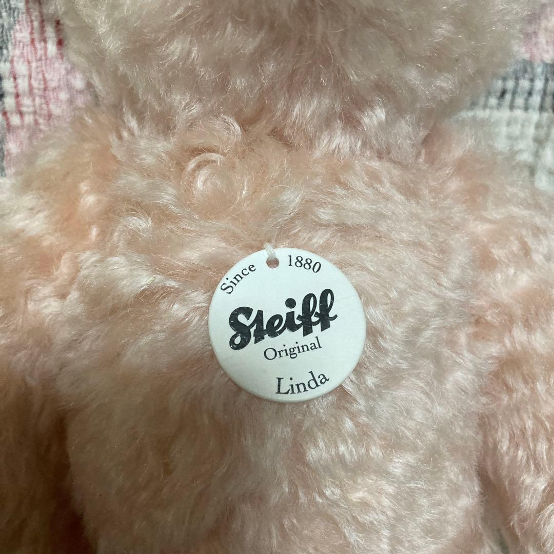 Steiff シュタイフ リンダ テディベア パールピンク 30cm 中古品