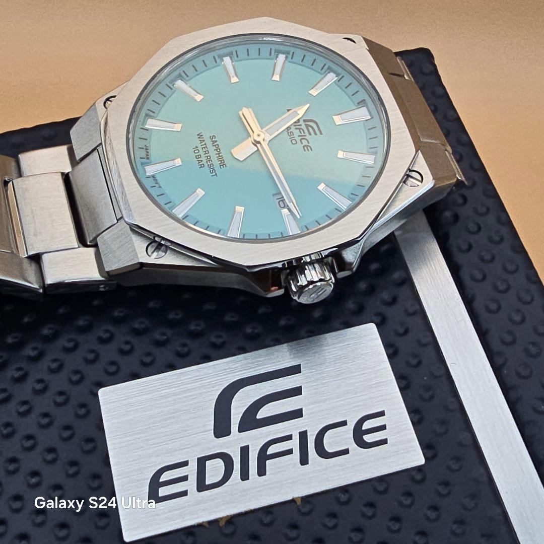 未使用 カシオ EDIFICE ターコイズブルー EFR-S108DJ-2BJF