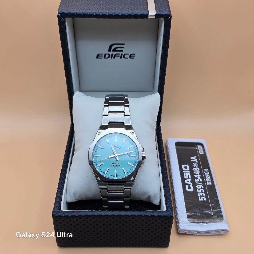 未使用 カシオ EDIFICE ターコイズブルー EFR-S108DJ-2BJF