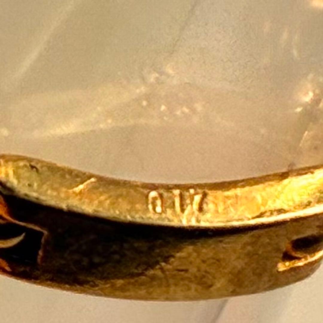 【金相場高騰中】スタージュエリー 0.17ctダイヤ付 Ｋ18チェーンリング６g