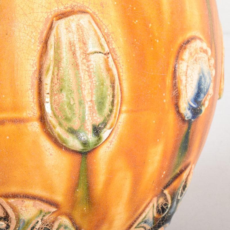 中国 唐三彩 蓋壷 飾壷 C R8539H