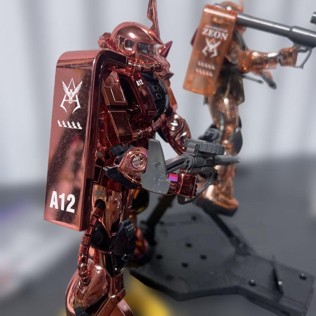 MG1/100シャア専用ザクⅡ コーティングと、クリアカラー ver.２体セット