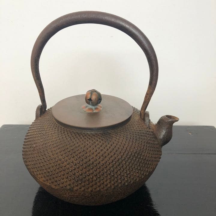 龍文堂　小霰　小あられ　鉄瓶