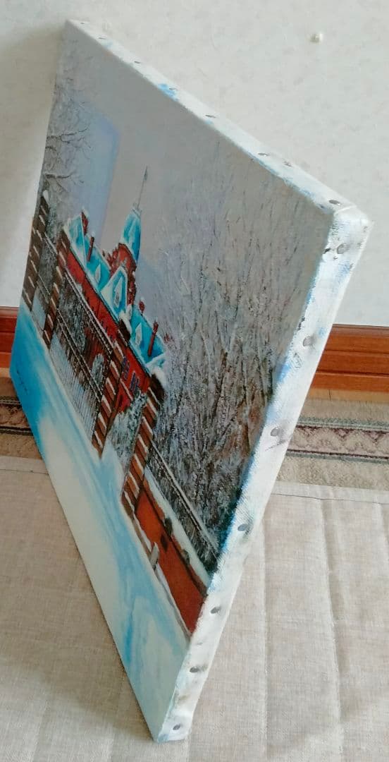 油絵　冬麗（旧北海道庁舎）F8 洋画家・池畠史幸　新作真筆画