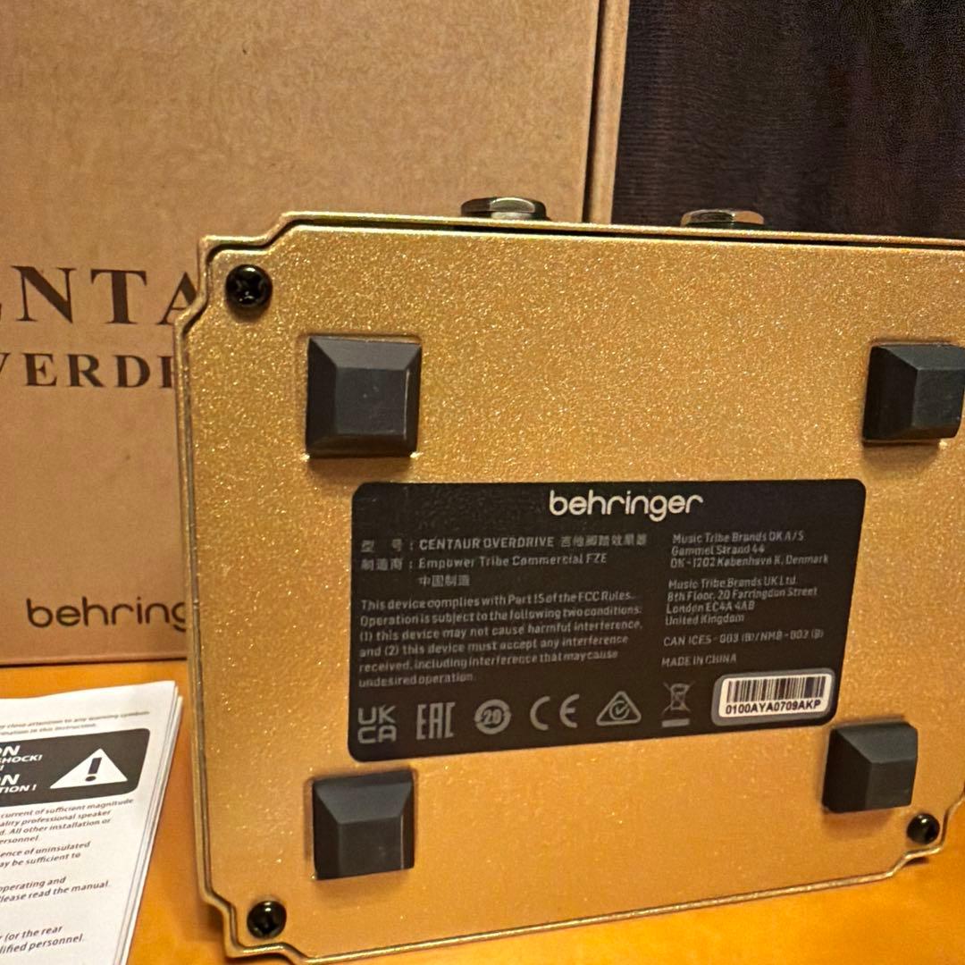 BEHRINGER オーバードライブ CENTAUR 旧デザイン - メルカリ