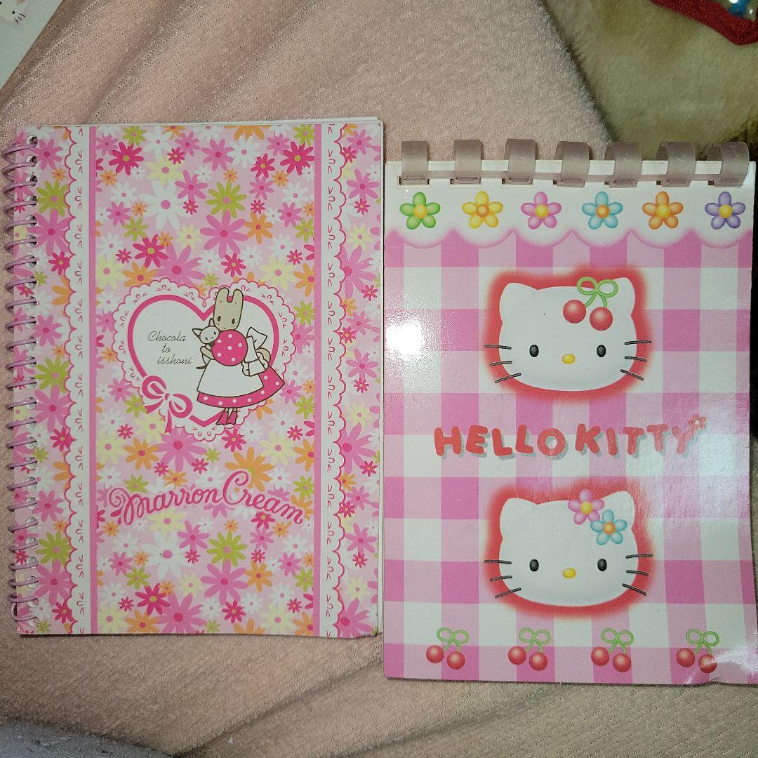 平成レトロ マロンクリーム ハローキティ メモ帳セット 1998 - メルカリ