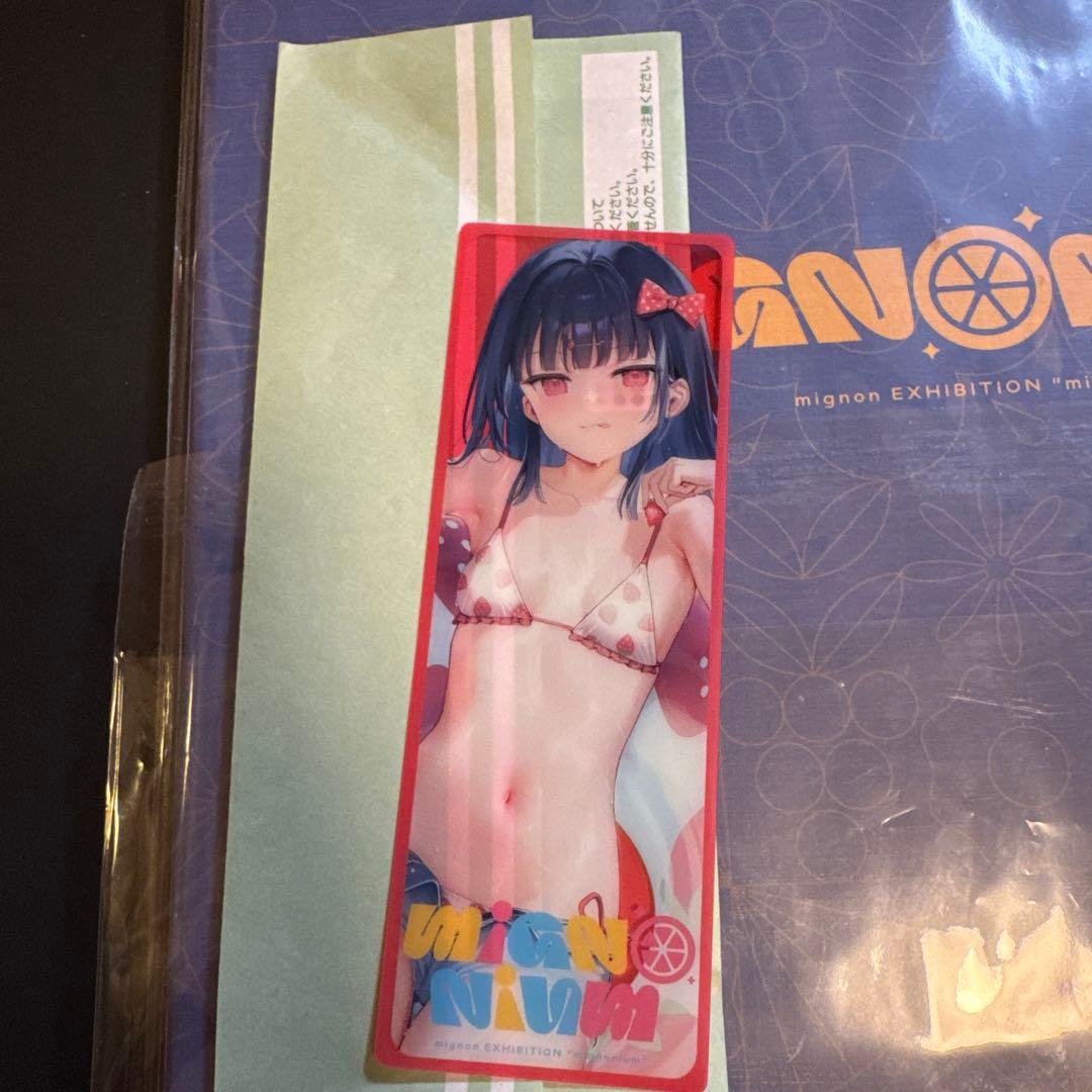 mignon mignonium 直筆サイン色紙 + 高級オーダーメイドフレーム