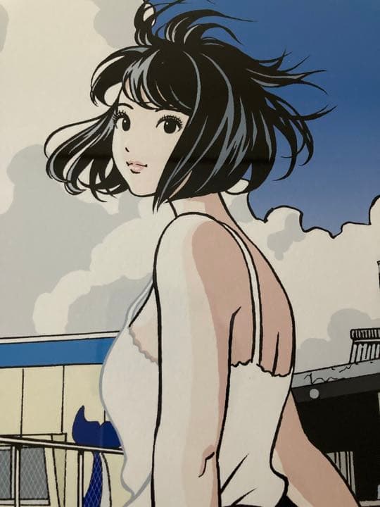 江口寿史 RECORD展 オリジナル複製画「日曜日のサマートレイン」