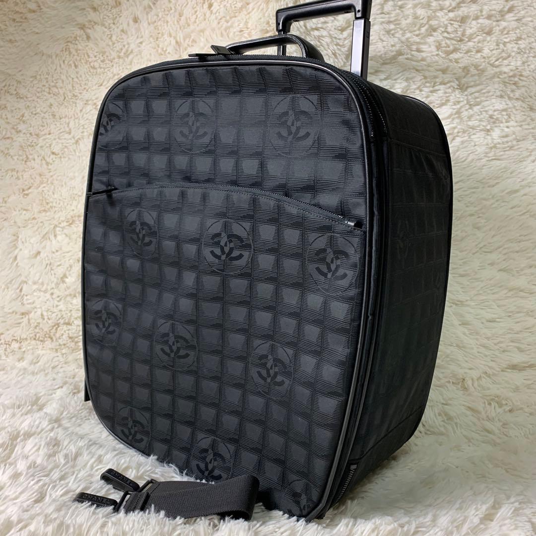 CHANEL シャネル ニュートラベルライン キャリーバッグ ブラック