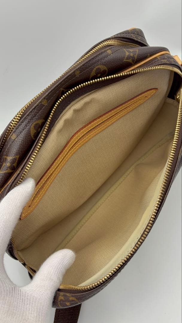 【華】Louis Vuittonモノグラム ショルダーバッグ リポーター